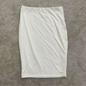 Fashion Nova White Pencil Skirt